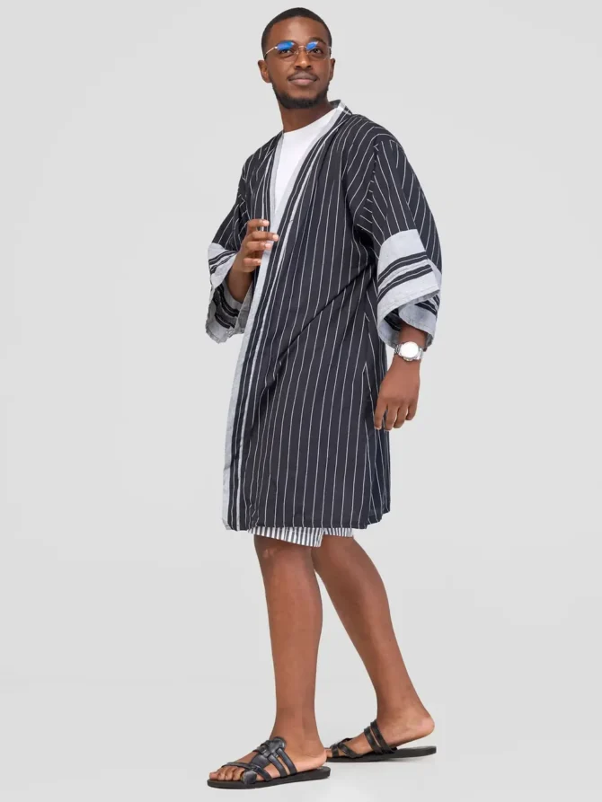EBONY Mistari Kimono - Afbeelding 3