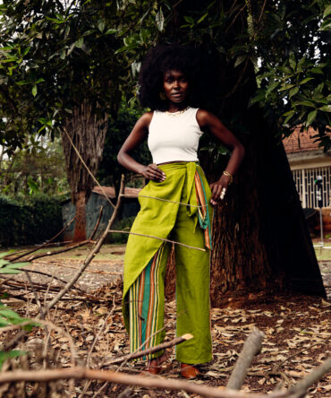 ALFAJIRI Wrap Pants - Olive