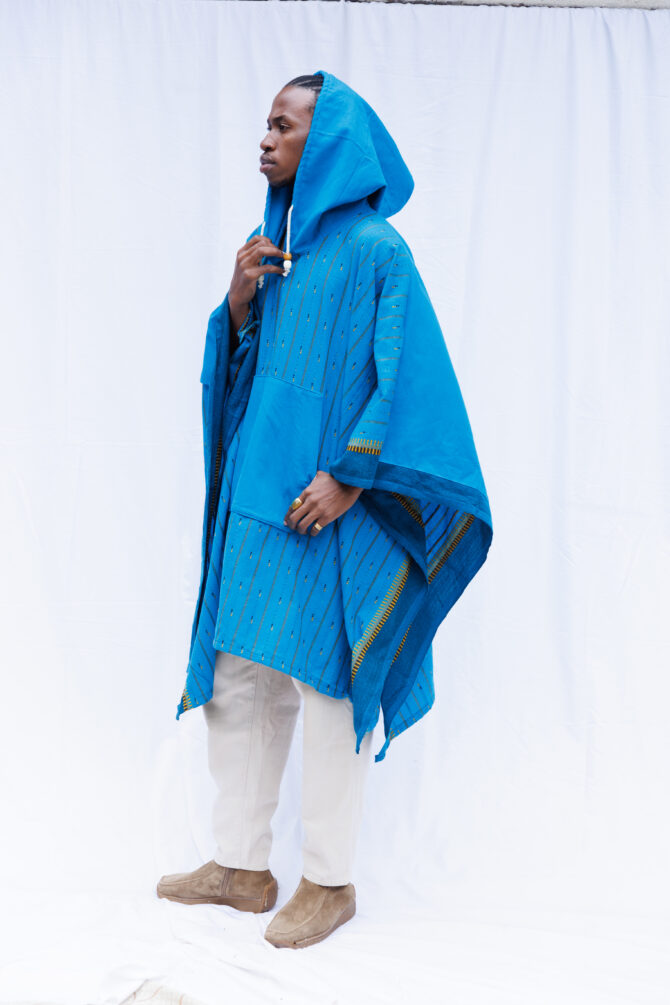 JASIRI Poncho With Hoodie - Afbeelding 9