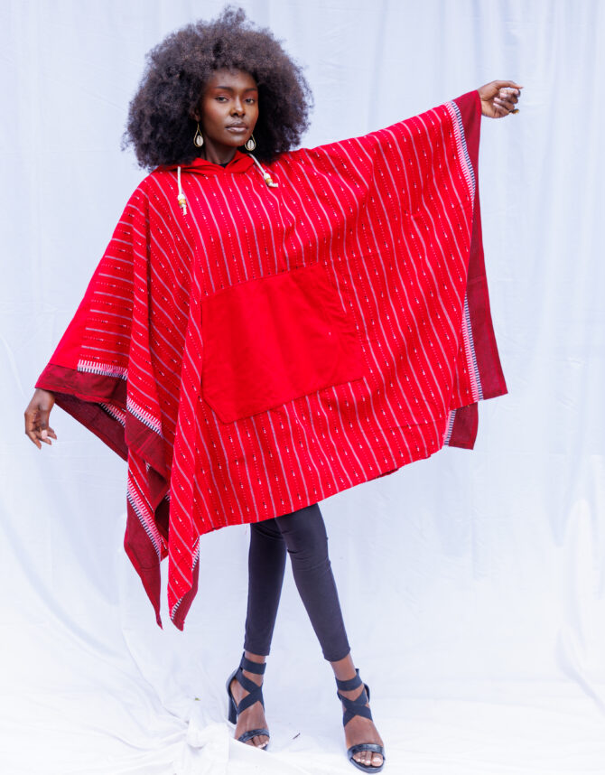 JASIRI Poncho With Hoodie - Afbeelding 15