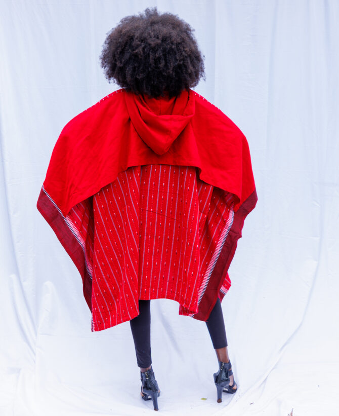 JASIRI Poncho With Hoodie - Afbeelding 17