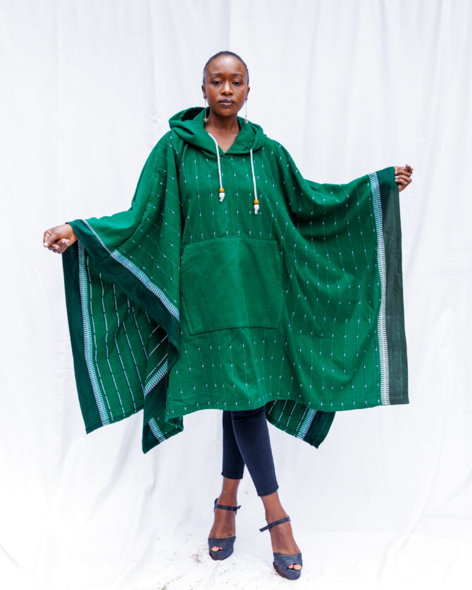 JASIRI Poncho With Hoodie