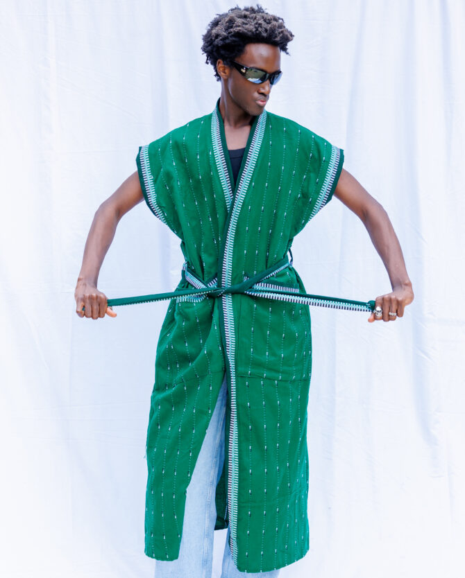 TRBL Sleeveless Kimono W/Pockets
