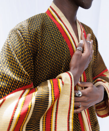 DHAHABU Classic Kimono (Mid Length) - Black