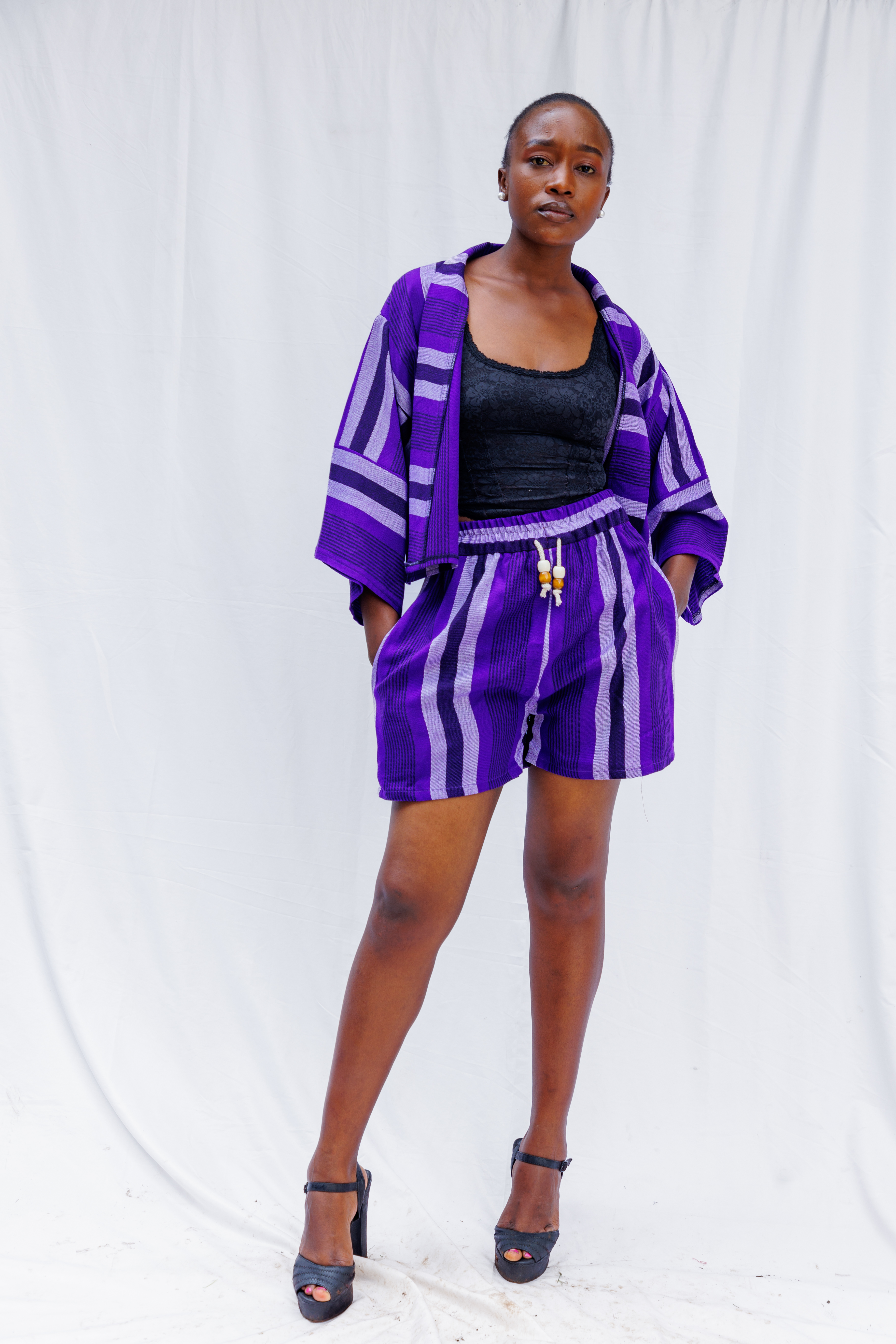 ZAMBARAU Crop + Short Set - Purple - Image 6