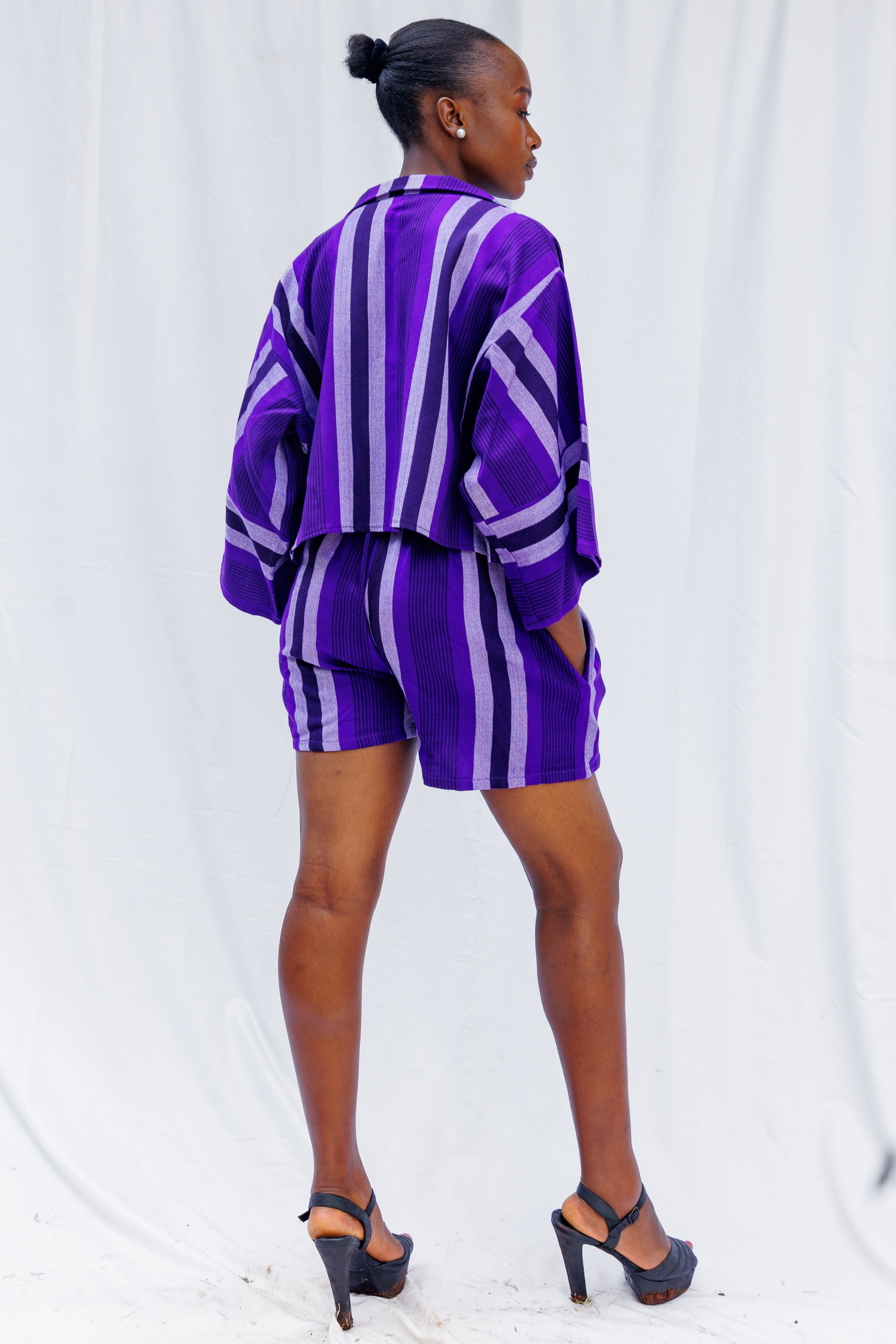 ZAMBARAU Crop + Short Set - Purple